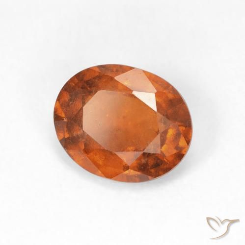 granate hessonita Medium Dark-Orange natural de 1.89 ct, Ovalada, VS