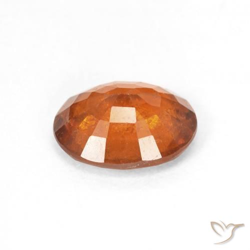 granate hessonita Medium Dark-Orange natural de 1.89 ct, Ovalada, VS