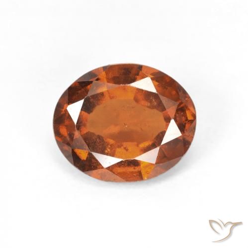 2.03ct Natural Ámbar naranja Granate Hessonita, Ovalada, VS