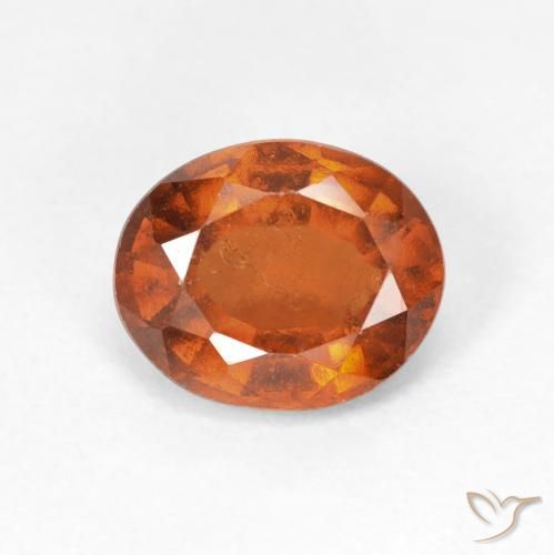 2.39ct Natural Ámbar naranja Granate Hessonita, Ovalada, VS