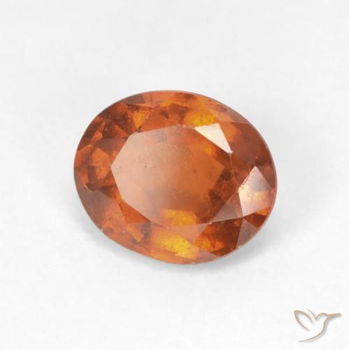 granate hessonita Ámbar naranja natural de 2.39 ct, Ovalada, VS