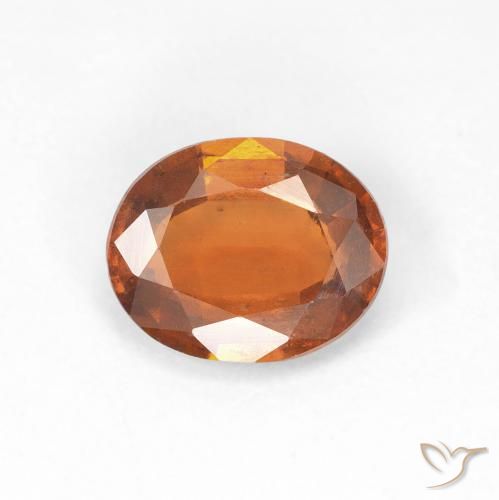 1.68ct Natural Ámbar naranja Granate Hessonita, Ovalada, VS