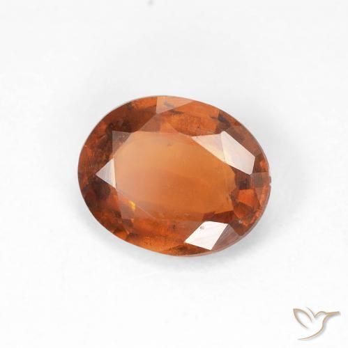 granate hessonita Ámbar naranja natural de 1.68 ct, Ovalada, VS