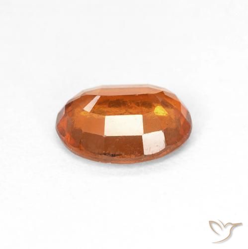 granate hessonita Ámbar naranja natural de 1.68 ct, Ovalada, VS