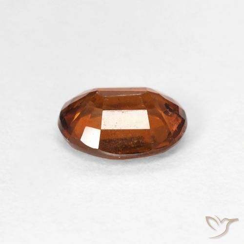 granate hessonita Naranja oscuro natural de 1.23 ct, Ovalada, VS