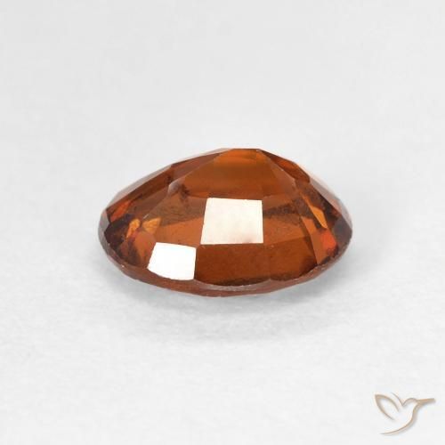granate hessonita Naranja oscuro natural de 1.74 ct, Ovalada, VS