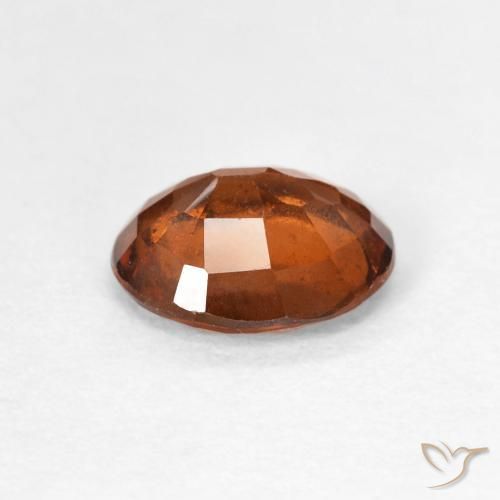 granate hessonita Naranja oscuro natural de 1.65 ct, Ovalada, VS