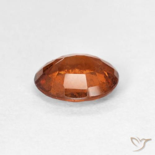 granate hessonita Medium Dark-Orange natural de 1.39 ct, Ovalada, VS