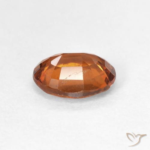 granate hessonita Naranja oscuro natural de 1.48 ct, Ovalada, VS