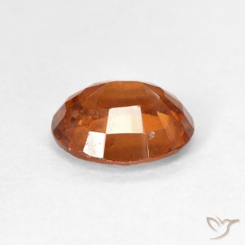 granate hessonita Naranja oscuro natural de 1.88 ct, Ovalada, VS