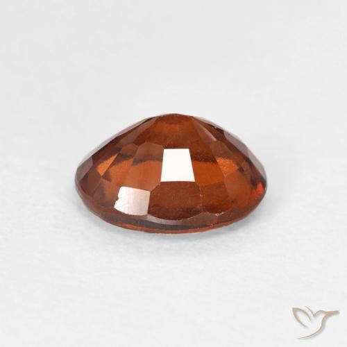 granate hessonita Naranja oscuro natural de 1.64 ct, Ovalada, VS