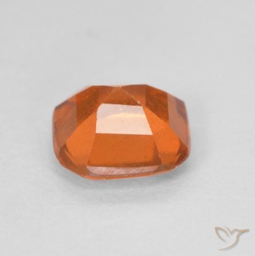 granate hessonita Naranja medio natural de 1.27 ct, Forma Cojín, VVS-VS