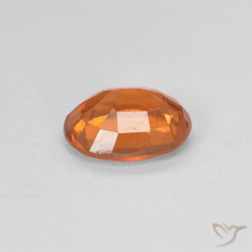 granate hessonita Naranja medio natural de 1.05 ct, Ovalada, VVS-VS