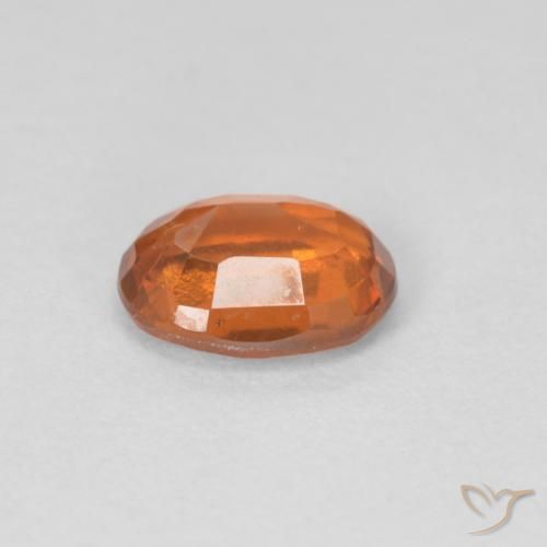 granate hessonita Medium Dark-Orange natural de 0.96 ct, Ovalada, VVS-VS