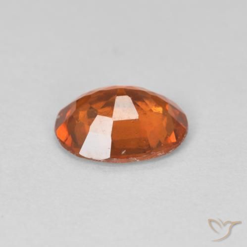 granate hessonita Medium Dark-Orange natural de 1.08 ct, Ovalada, VVS-VS