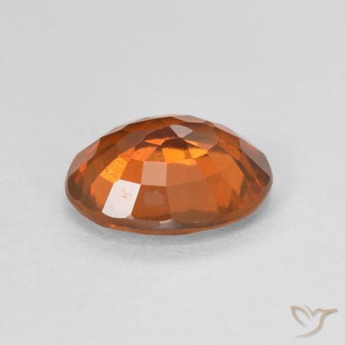 granate hessonita Medium Dark-Orange natural de 1.67 ct, Ovalada, VVS-VS