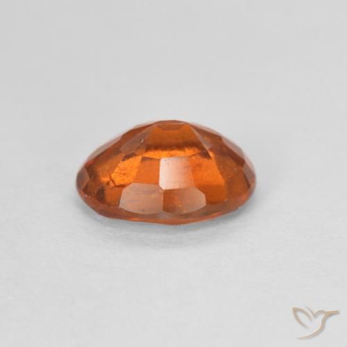 granate hessonita Naranja medio natural de 1.16 ct, Ovalada, VVS-VS
