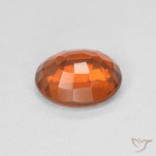 granate hessonita Naranja rojizo natural de 1.48 ct, Ovalada, VVS-VS