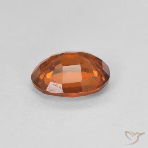 granate hessonita Medium Dark-Orange natural de 1.22 ct, Ovalada, VVS-VS