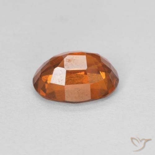 granate hessonita Medium Dark-Orange natural de 1.27 ct, Ovalada, VVS-VS
