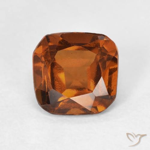 1.31ct Natural Ámbar naranja granate hessonita, Forma Cojín, VVS-VS