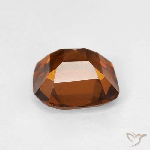 granate hessonita Ámbar naranja natural de 1.31 ct, Forma Cojín, VVS-VS