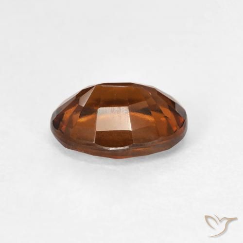 granate hessonita Naranja oscuro natural de 1.40 ct, Ovalada, VVS-VS