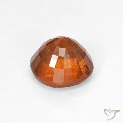 granate hessonita Naranja oscuro natural de 1.04 ct, Redondo, VS