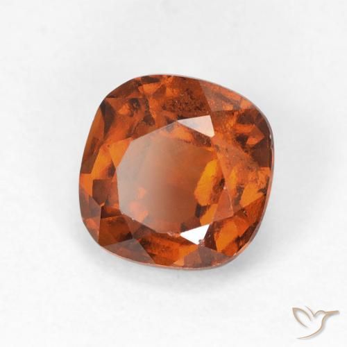 granate hessonita Ámbar naranja natural de 1.79 ct, Forma Cojín, VS