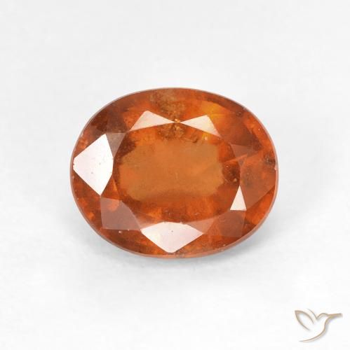 1.75ct Natural Naranja medio Granate Hessonita, Ovalada, VS