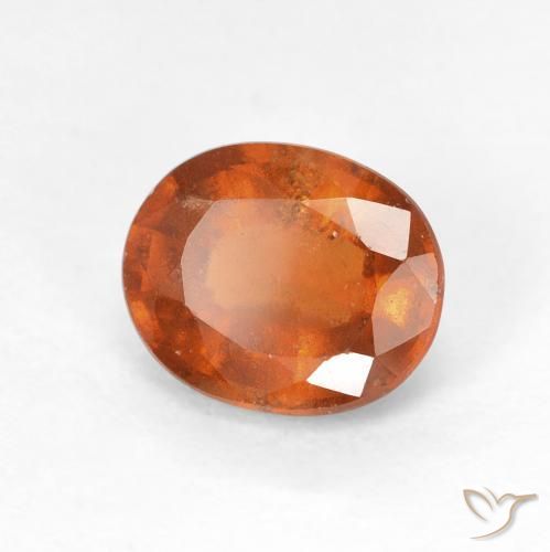 granate hessonita Naranja medio natural de 1.75 ct, Ovalada, VS
