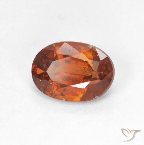 granate hessonita Ámbar naranja natural de 1.43 ct, Ovalada, VS