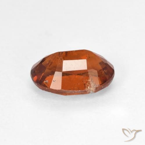 granate hessonita Ámbar naranja natural de 1.43 ct, Ovalada, VS