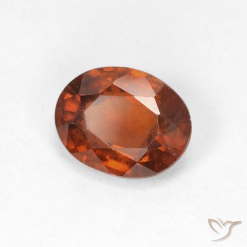 granate hessonita Naranja oscuro natural de 1.81 ct, Ovalada, VS