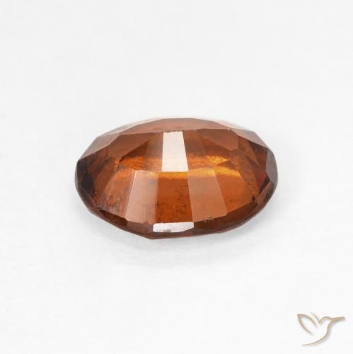 granate hessonita Ámbar naranja natural de 1.41 ct, Ovalada, VS