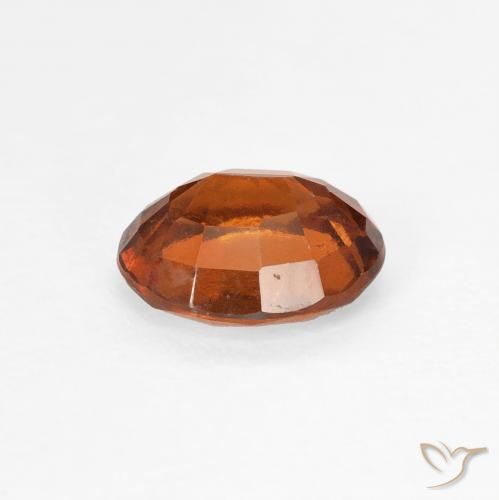 granate hessonita Naranja oscuro natural de 1.34 ct, Ovalada, VS
