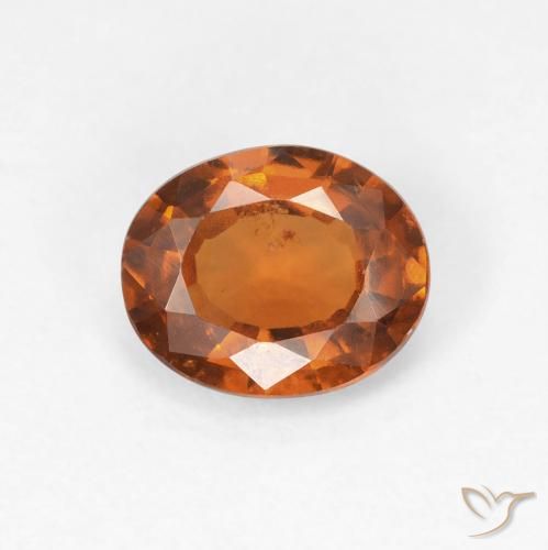1.18ct Natural Medium Dark-Orange Granate Hessonita, Ovalada, VS