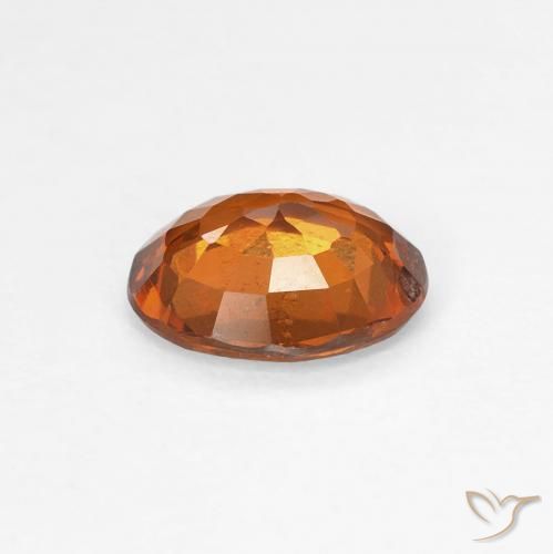 granate hessonita Medium Dark-Orange natural de 1.18 ct, Ovalada, VS