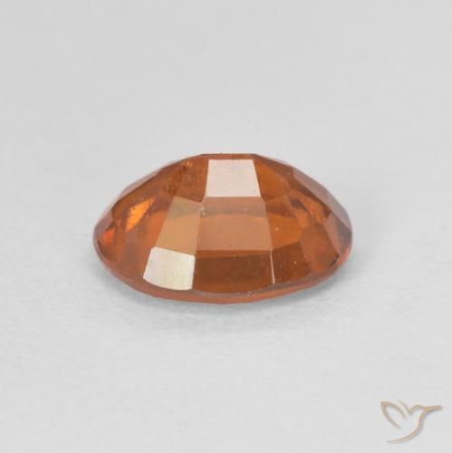 granate hessonita Naranja oscuro natural de 1.53 ct, Ovalada, VS