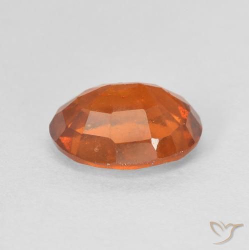 granate hessonita Naranja oscuro natural de 1.93 ct, Ovalada, VS