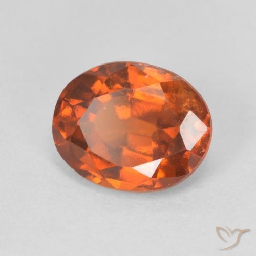 granate hessonita Medium Dark-Orange natural de 2.06 ct, Ovalada, VS
