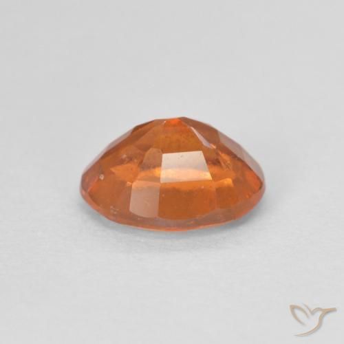 granate hessonita Naranja oscuro natural de 1.39 ct, Ovalada, VS