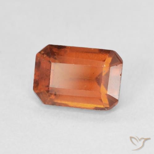 granate hessonita Naranja rojizo natural de 1.69 ct, Corte Octágono / Esmeralda, VS-SI
