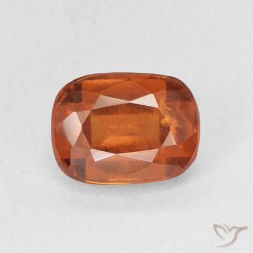 2.17ct Natural Naranja medio granate hessonita, Forma Cojín, VS-SI