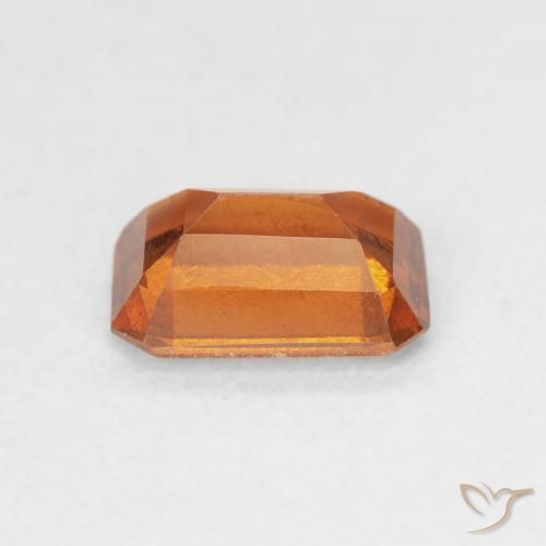 granate hessonita Naranja fuego natural de 1.19 ct, Corte Octágono / Esmeralda, VS-SI
