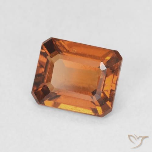 granate hessonita Naranja medio natural de 1.18 ct, Corte Octágono / Esmeralda, VVS-VS