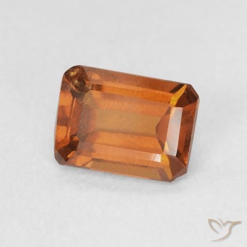 granate hessonita Naranja oscuro natural de 1.10 ct, Corte Octágono / Esmeralda, VVS-VS