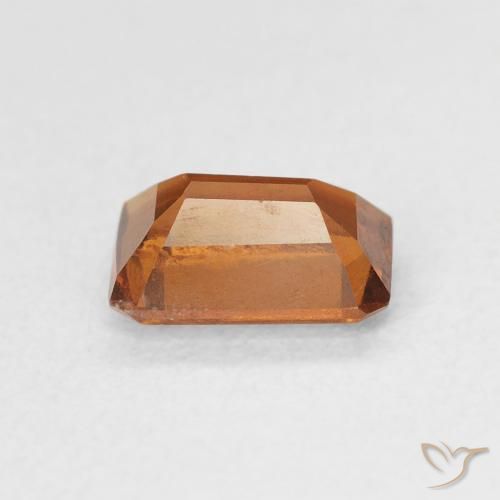 granate hessonita Naranja oscuro natural de 1.10 ct, Corte Octágono / Esmeralda, VVS-VS