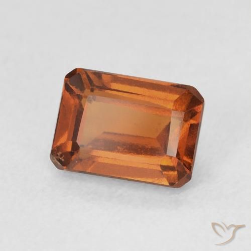 granate hessonita Medium Dark-Orange natural de 1.43 ct, Corte Octágono / Esmeralda, VVS-VS