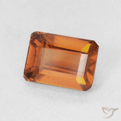 granate hessonita Medium Dark-Orange natural de 1.50 ct, Corte Octágono / Esmeralda, VVS-VS